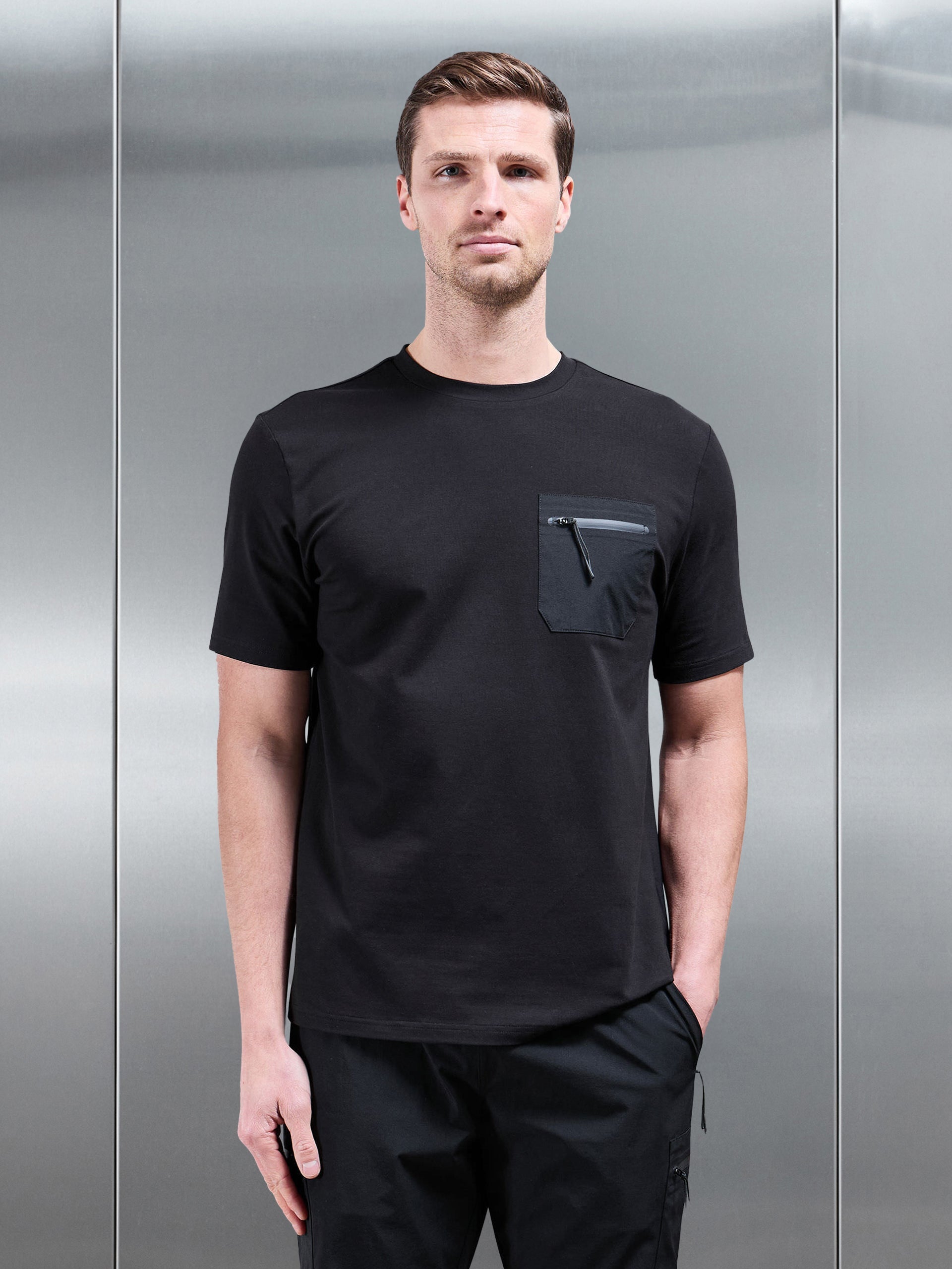 Active Cargo T-Shirt in Black
