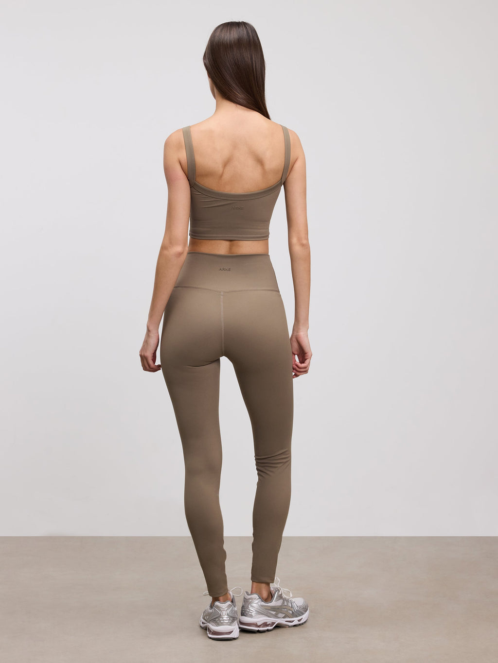 Womens Active Sports Bra in Taupe