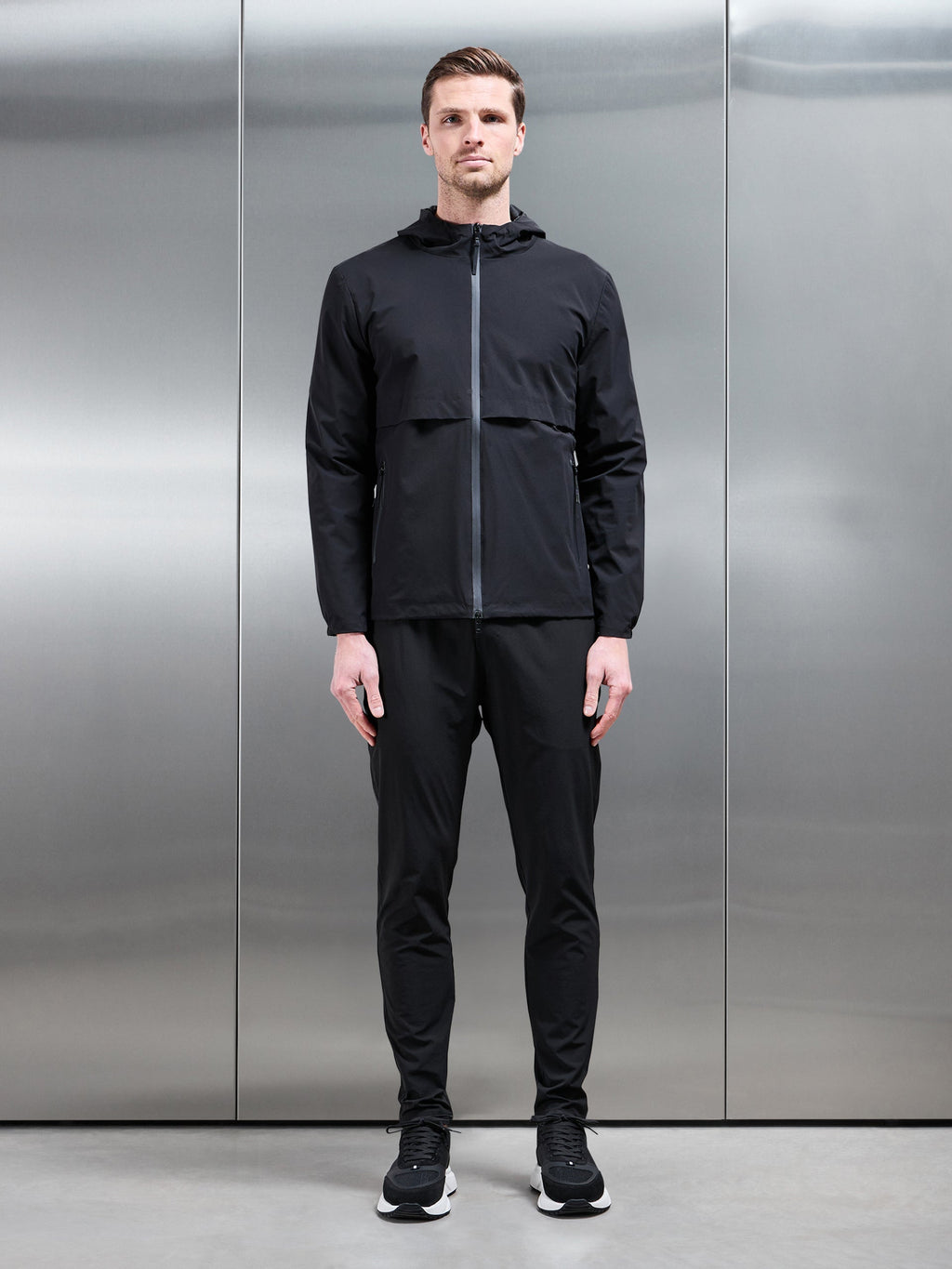 Active Shell Windbreaker in Black