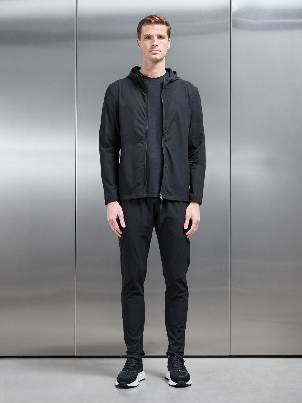 Active Technical Tapered Trackpant in Black