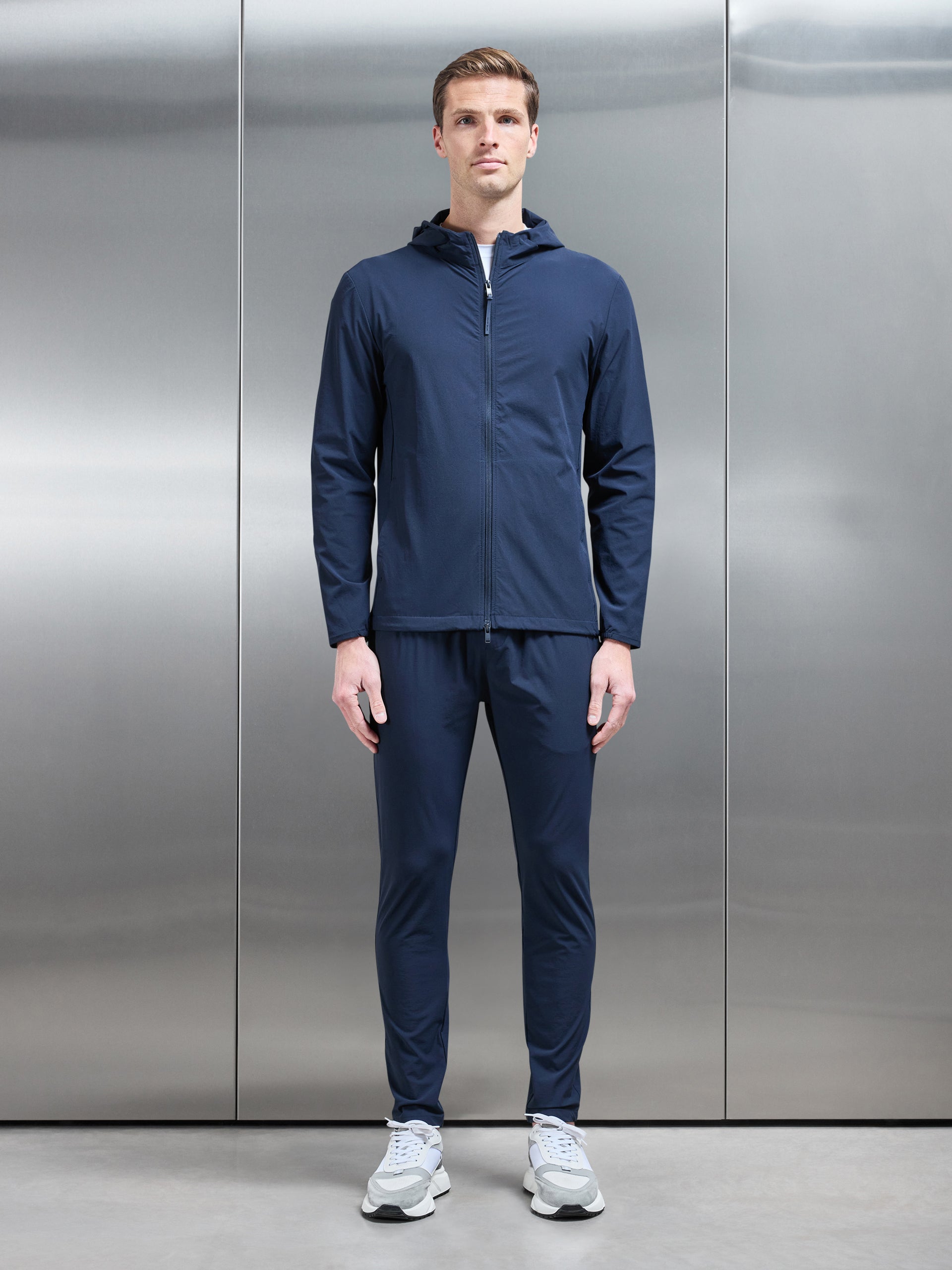 Active Technical Windbreaker in Navy