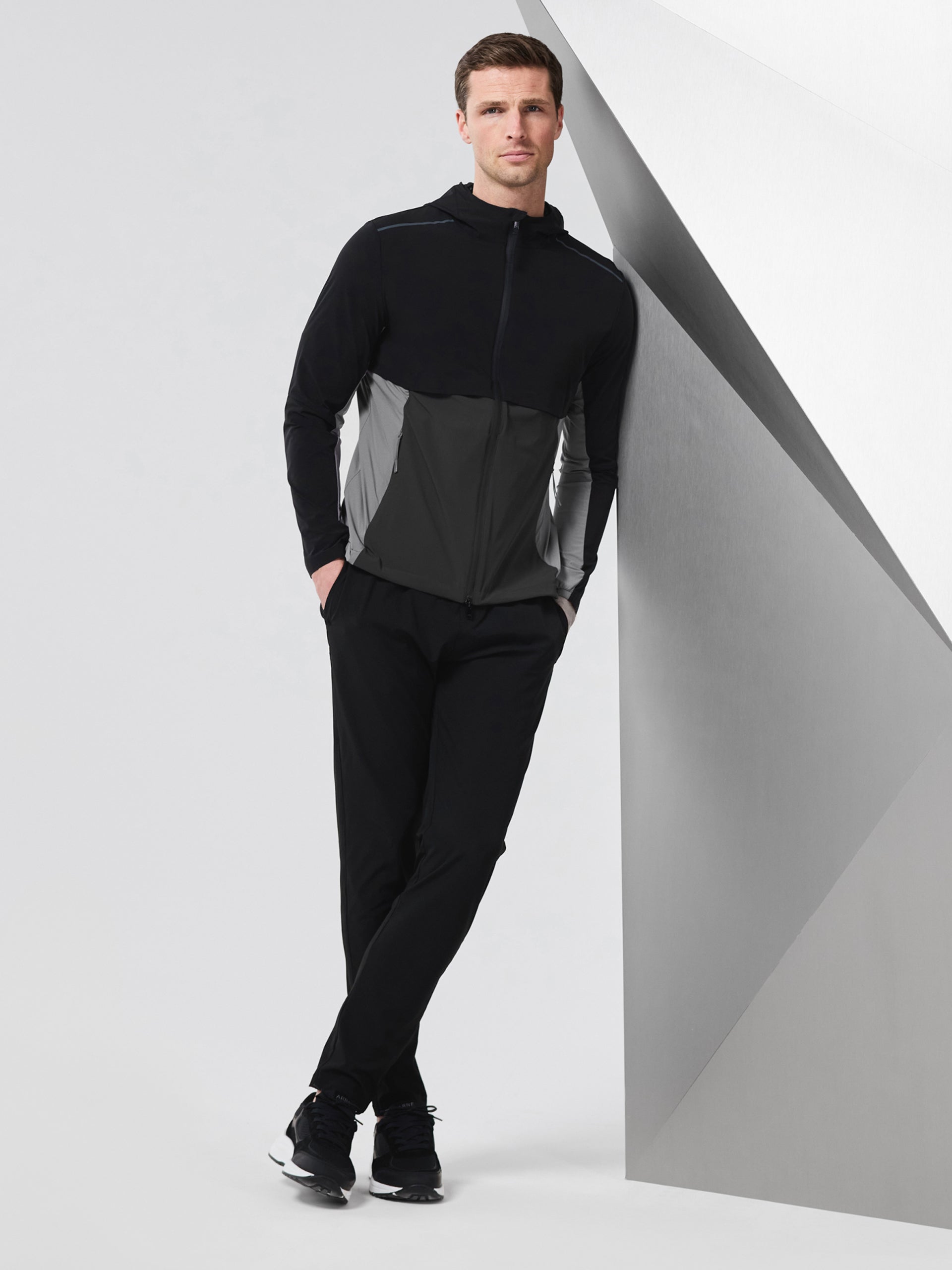 Lightweight Performance Windbreaker in Black